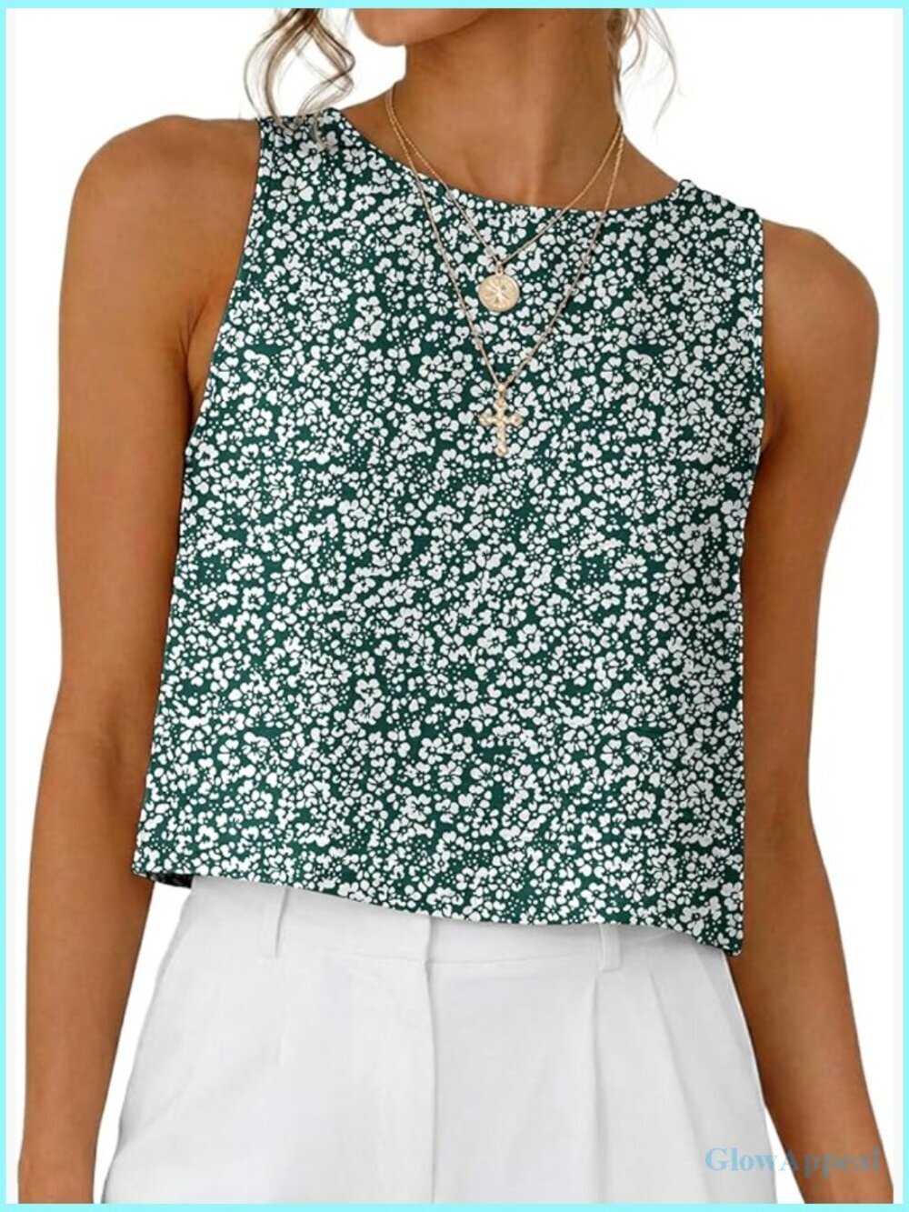 Crop Tank Top Sleeveless Summer Outfits Casual Loose Fit Beach Tops